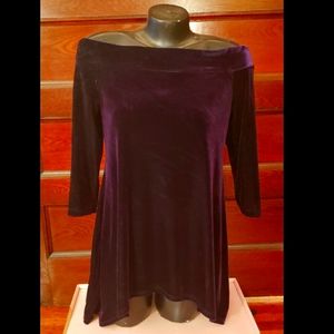 Velvet Purple Mini Dress